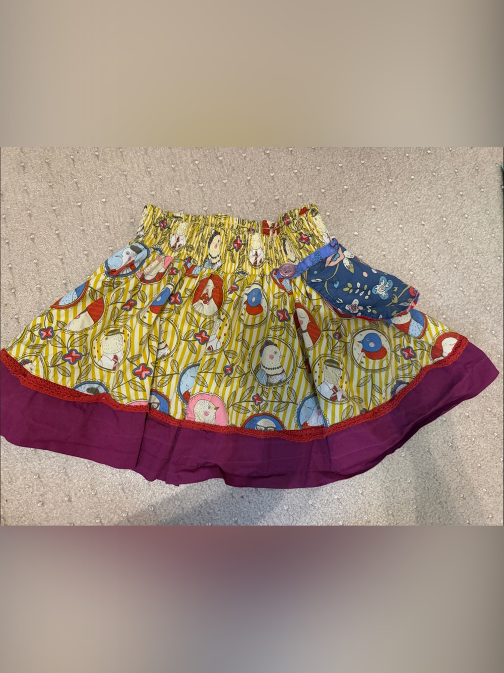 Matilda Jane size 4 Paint by Numbers Self Portrait Skirt